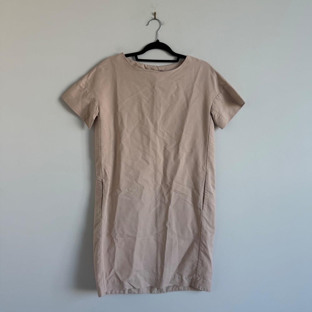 Sofie D'Hoore Light Pink Short Sleeve Cotton Mini Dress Size 36
